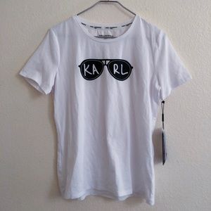 KARL LAGERFELD PARIS White T-Shirt